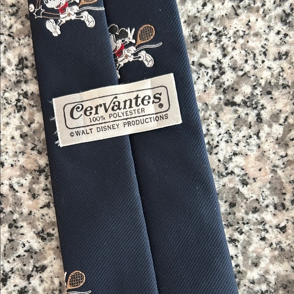 Cervantes Authentic Disney black tie, Mickey playing pickleball embroidery - Picture 3 of 4